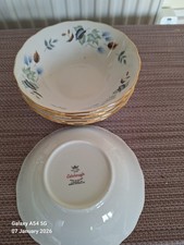 6 x Colclough Bowls LINDEN -