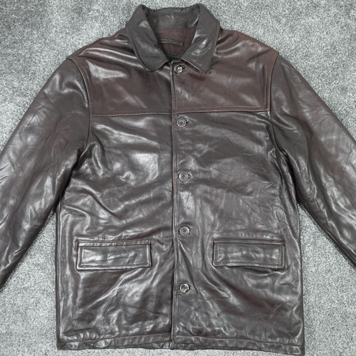 Chevignon leather jacket - jacket, wool