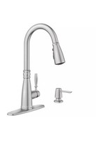MOEN 87162SRS Boman Single Handle Pull-Down Sprayer Kitchen Faucet W/ Reflex