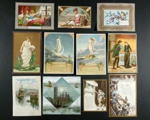Job lot antique scraps cards - /,