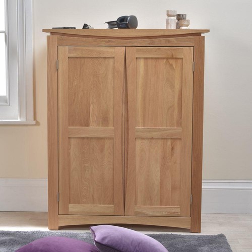 Solid oak large shoe - large, storage