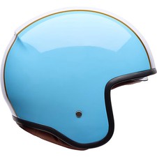 Bell TX-501 Open Face Motorbike Motorcycle Helmet - Rally Blue / White