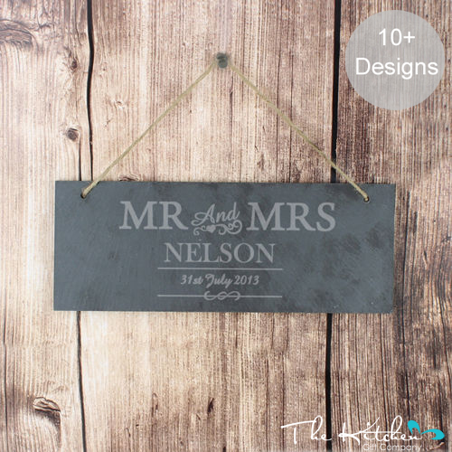 Personalised slate wedding - personalised,
