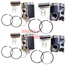 Yamaha RD500 RD 500 56.90mm Bore Racing Piston Set (x4 Pistons) - FRONT & REAR