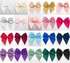 Large Grosgrain Bows 10cm Self