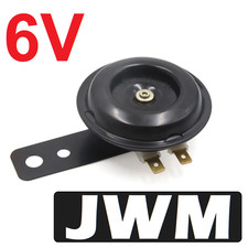 6V Horn 105dB Black For Puch