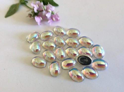 Vintage czech 14x10mm crystal - vintage,