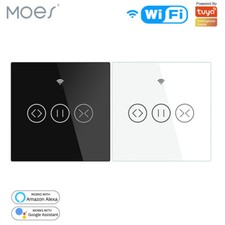 MOES Wi-Fi Smart Roller Shutter Switch Blind Timer Touch RF&APP Control