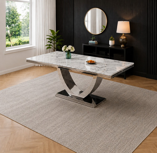 Elegant marble dining table - elegant,