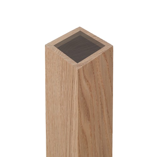 Oak veneer newel post - oak,