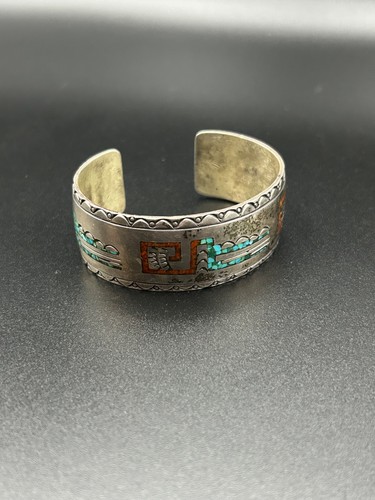 Vtg navajo heavy sterling - navajo,