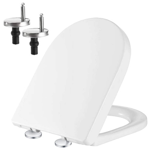 White shape toilet - white, d