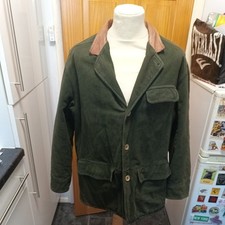 Vintage Marlboro Country & Outdoors Men’s Green Suede Leather Jacket Large Mens