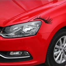3D Sticker Car Headlight Decor Charming Eyelashes Fake Eye Lash Decal Waterproof
