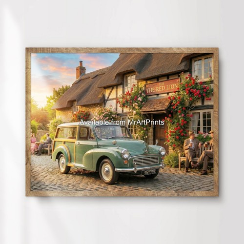 Morris minor traveller car - morris,