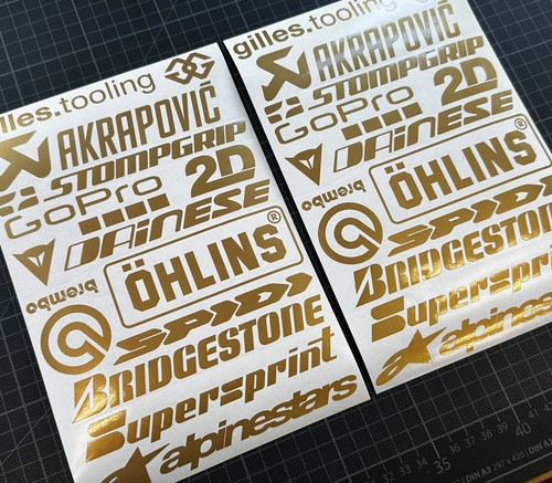 Sticker set sponsors - sponsors, gold