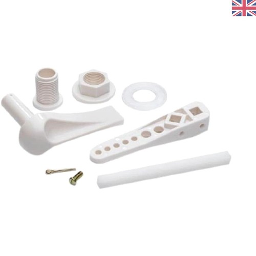 Modern white plastic low level - white,