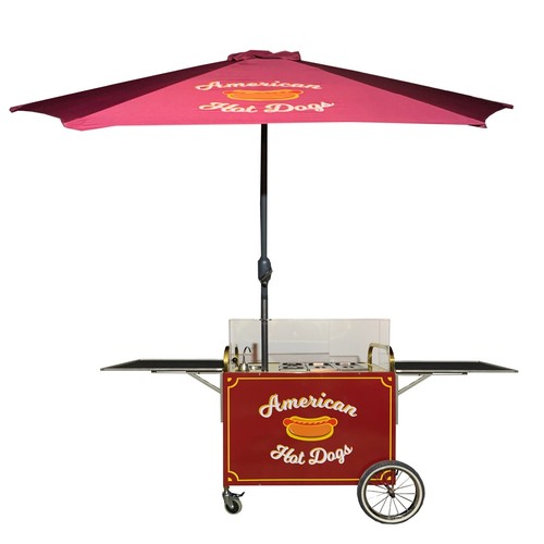 Hot dog mobile catering cart - hot,