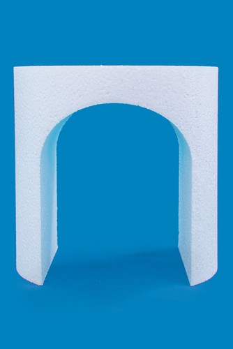 Single tier polystyrene round - polystyrene,