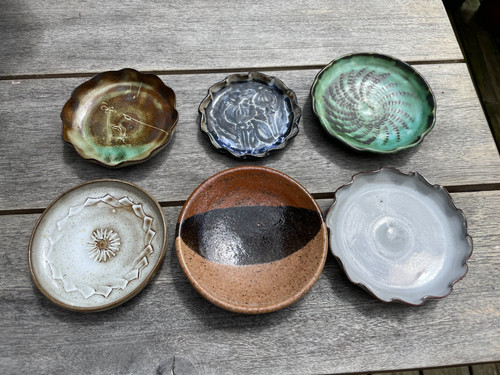 Vintage studio pottery trinket - vintage,