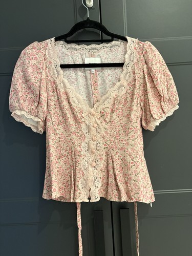 Reformation floral lace trim - reformation,