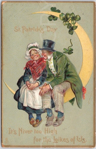 Antique postcard patricks - antique,