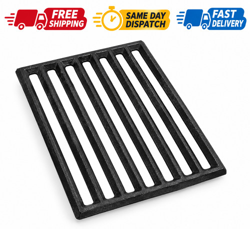 Square cast iron grill grate - iron,