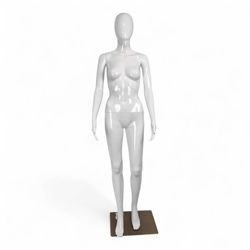 Glossy white female faceless - white,