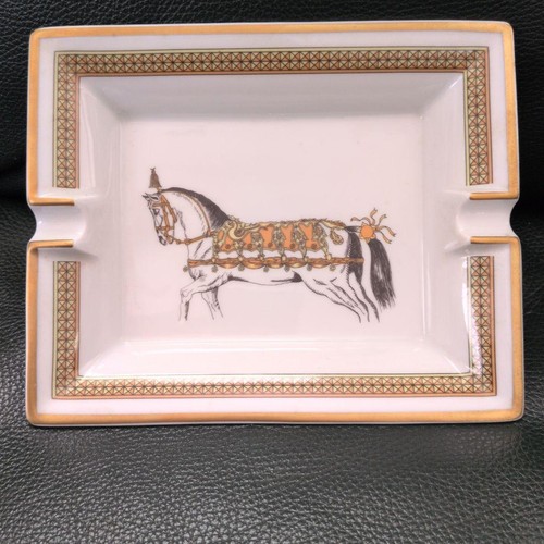 Hermes porcelain ashtray - ashtray, with