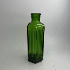 Vintage Poison Apothecary Green Bottle 5” Tall Green Glass Good Condition