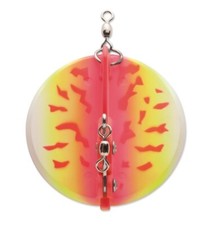 Luhr-Jensen Dipsy Diver Size 001 - Pink Fire UV Chrome Bottom 4 1/8" - Runs 50'