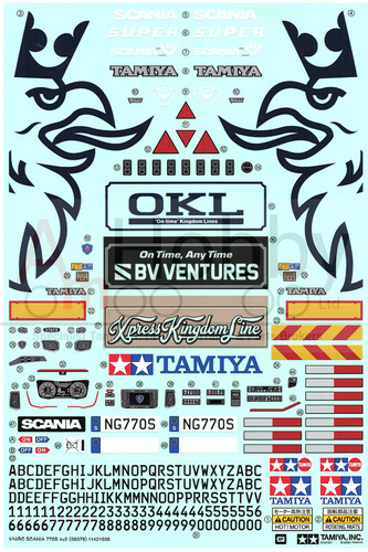 Tamiya decal sheet scania - sheet,,