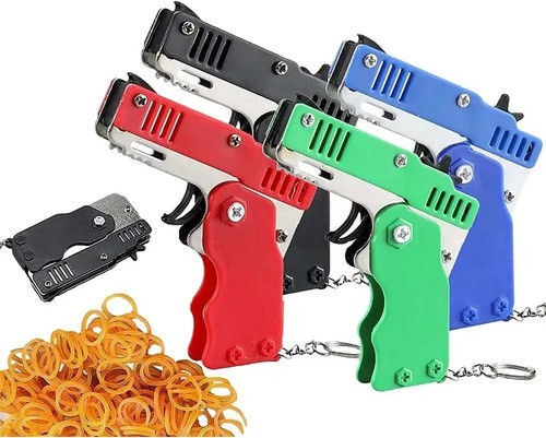 Metal rubber band gun - metal,