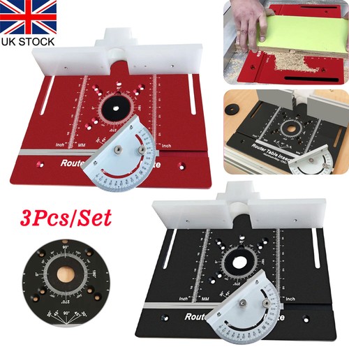 Aluminium router table insert - aluminium,