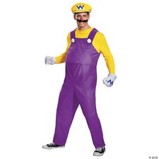 Adult Deluxe Mario Bros Wario Costume - Morris Costumes
