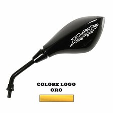 MIRROR MIRRORS M10 GOLD LOGO FOR HONDA NX 650 DOMINATOR HANDLEBAR