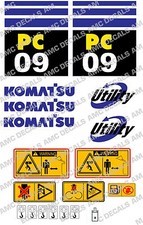 KOMATSU PC09 DIGGER DECAL