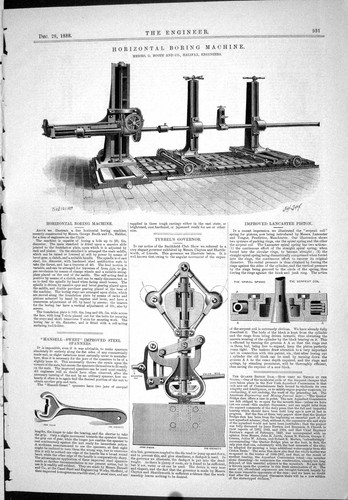 Old print 1888 horizontal - print,