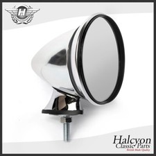 Omnico Raydyot Grand Prix-style Exterior Racing Mirror - Satin Silver Alloy 320F