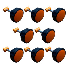 8x Compatible with Fluval FX5 Lid Fastner Spare Parts barrel nut & knobs Set