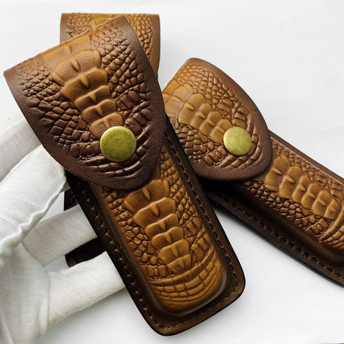 Leather sheath belt loop - leather, case
