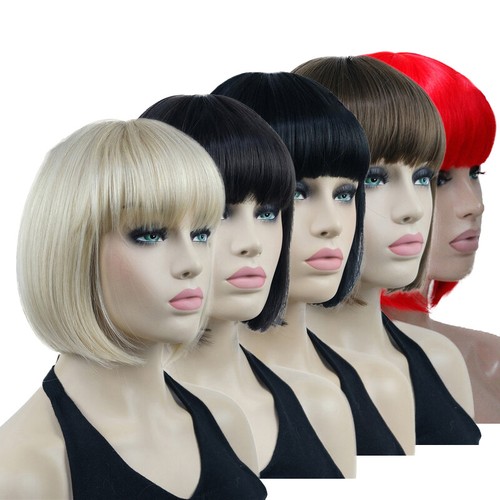 Women short straight bob - short,