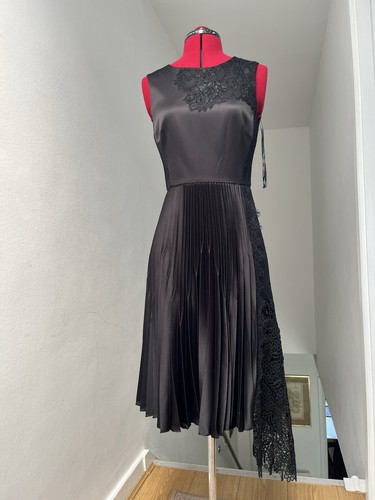 Karen millen black satin - black, lace