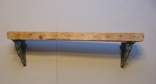 Pine beam floating mantle - pine,