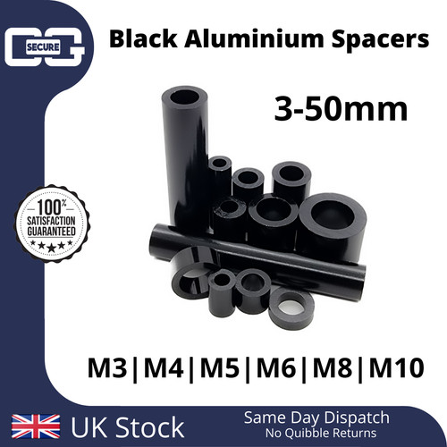 Black anodised aluminium - black,