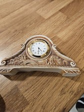 Swagman Pottery Mantel Clock Australia H2.5" X W5" Vgc