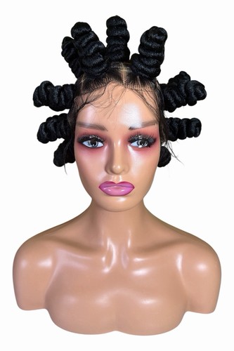 Black bantu knot - black,