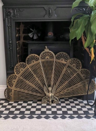 Brass art deco phoenix - brass,