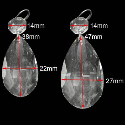 Clear glass crystal - 30,
