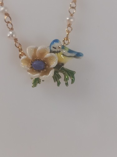 Les nereides blue bird pendant - blue,